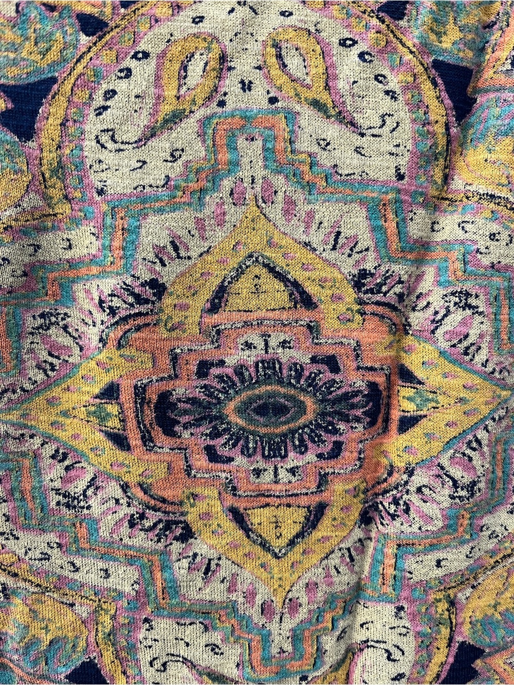 Lucky Brand Printed Short-Sleeve Women’s Top - Picture 3 of 5